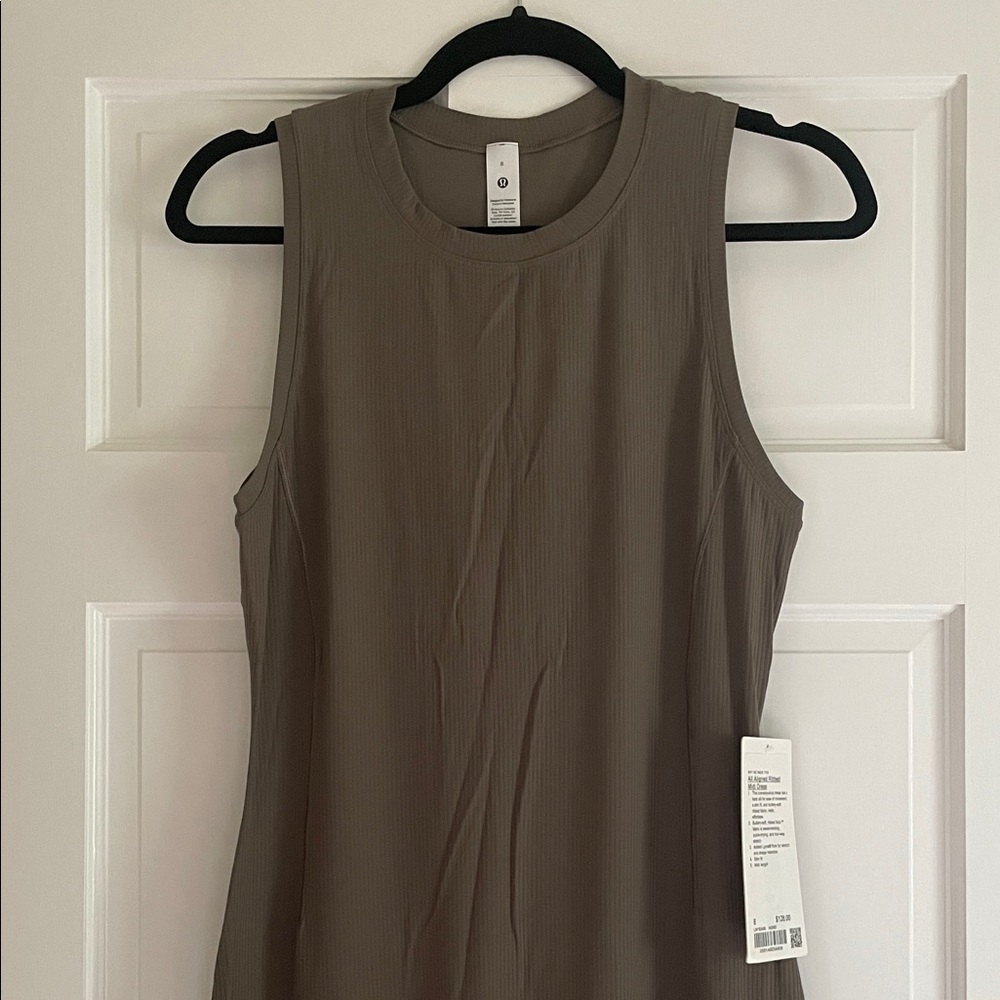 Lululemon All Aligned Ribbed Midi Dress NWT